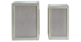 Traleena Silver Finish Nesting End Table from Ashley - Luna Furniture