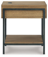 Fridley Brown/Black End Table from Ashley - Luna Furniture