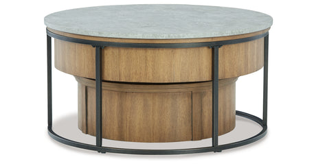 Fridley Gray/Brown/Black Nesting Coffee Table from Ashley - Luna Furniture