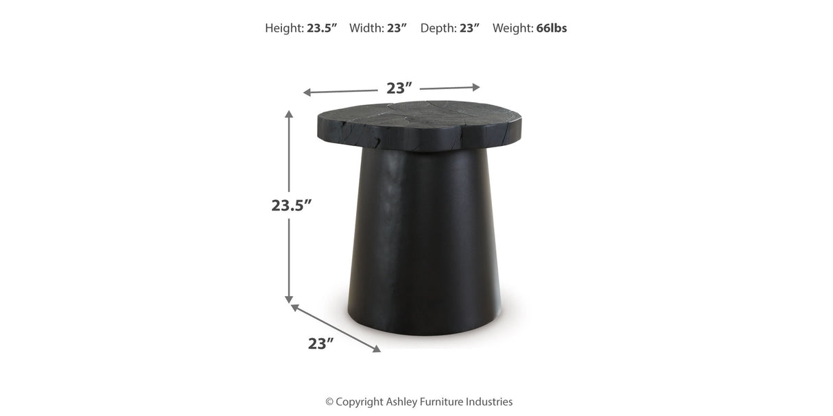 Wimbell Coffee Table with 2 End Tables in Black from Ashley - Luna Furniture