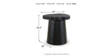 Wimbell Coffee Table with 2 End Tables in Black from Ashley - Luna Furniture