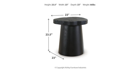 Wimbell Coffee Table with 2 End Tables in Black from Ashley Furniture - Luna Furniture