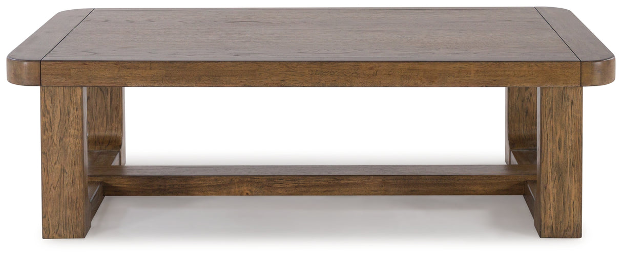 Cabalynn Light Brown Coffee Table and 2 End Tables from Ashley Furniture - Luna Furniture