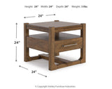 Cabalynn Light Brown Coffee Table and 2 End Tables from Ashley Furniture - Luna Furniture