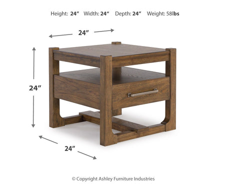 Cabalynn Light Brown Coffee Table and 2 End Tables from Ashley Furniture - Luna Furniture