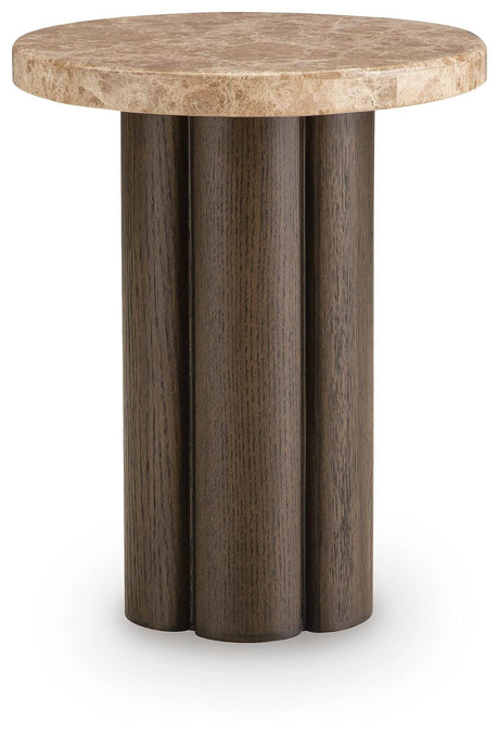 Darimore Burnished Brown Chair Side End Table from Ashley - Luna Furniture