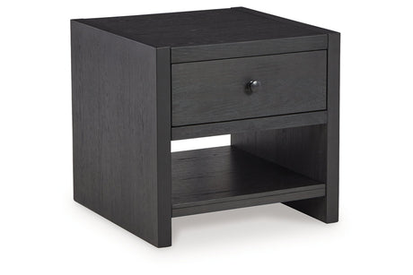 Foyland Black Coffee Table and 2 End Tables