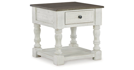Havalance White/Gray Coffee Table with 2 End Tables from Ashley Furniture - Luna Furniture