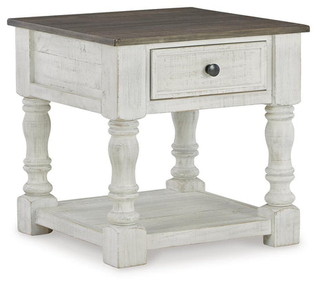 Havalance White/Gray End Table from Ashley Furniture - Luna Furniture