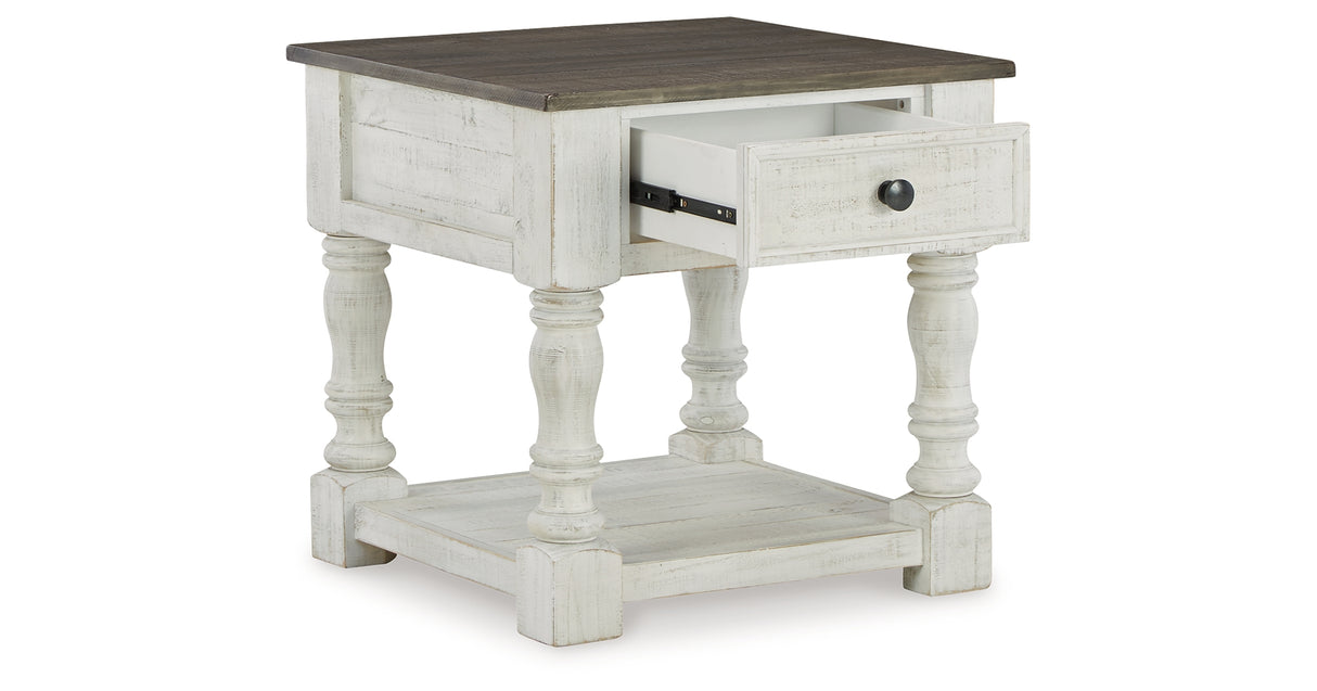 Havalance White/Gray Coffee Table with 2 End Tables from Ashley - Luna Furniture