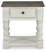 Havalance White/Gray End Table from Ashley Furniture - Luna Furniture