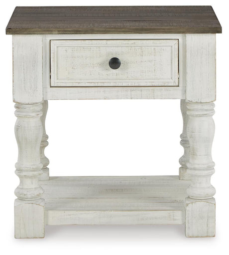 Havalance White/Gray End Table from Ashley Furniture - Luna Furniture