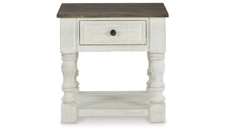 Havalance White/Gray Coffee Table with 2 End Tables from Ashley Furniture - Luna Furniture