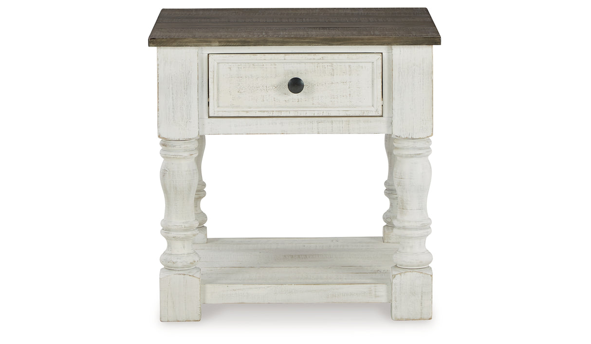 Havalance White/Gray End Table from Ashley - Luna Furniture