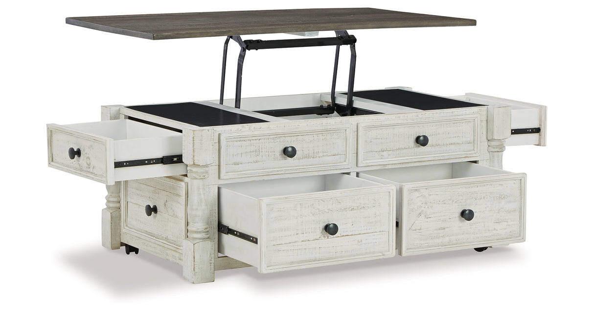 Havalance White/Gray Coffee Table with 2 End Tables from Ashley - Luna Furniture