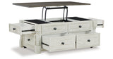 Havalance White/Gray Coffee Table with 2 End Tables from Ashley - Luna Furniture