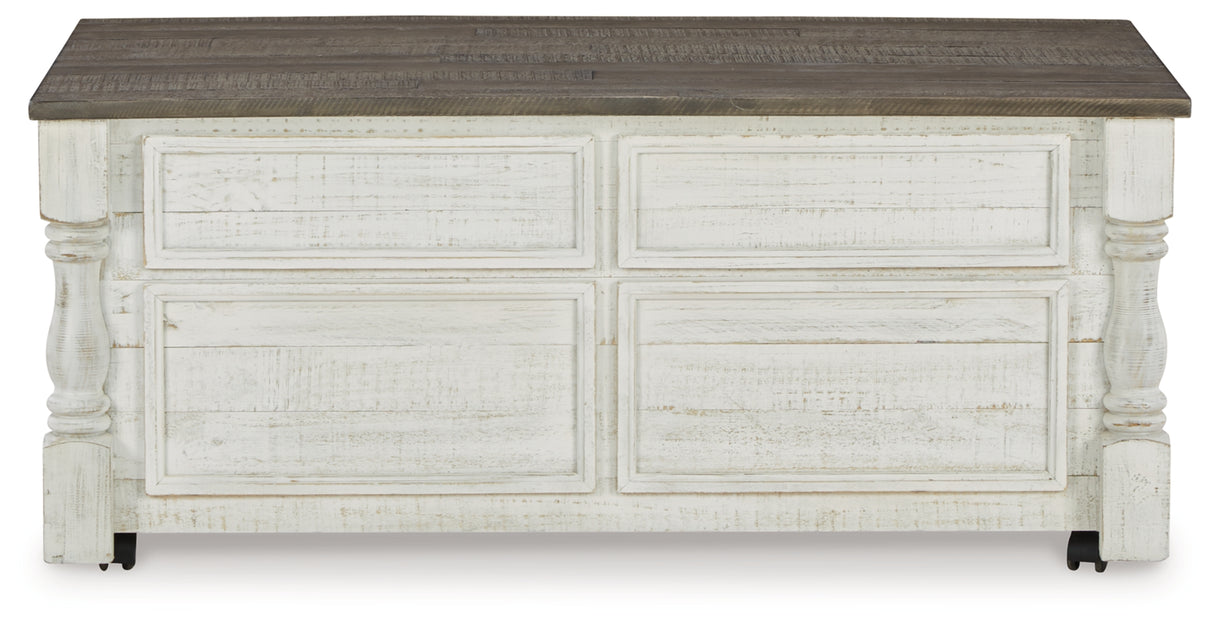 Havalance White/Gray Coffee Table with 2 End Tables from Ashley - Luna Furniture