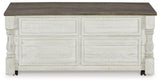 Havalance White/Gray Coffee Table with 2 End Tables from Ashley - Luna Furniture