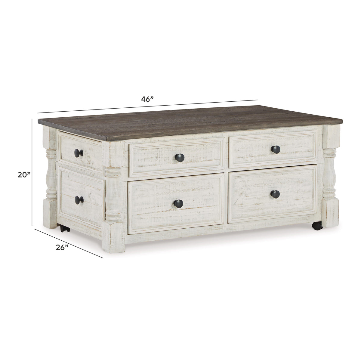 Havalance White/Gray Lift-Top Coffee Table from Ashley - Luna Furniture