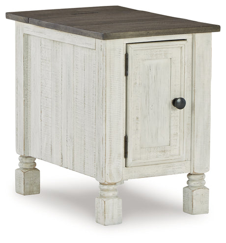 Havalance White/Gray Chairside End Table from Ashley - Luna Furniture