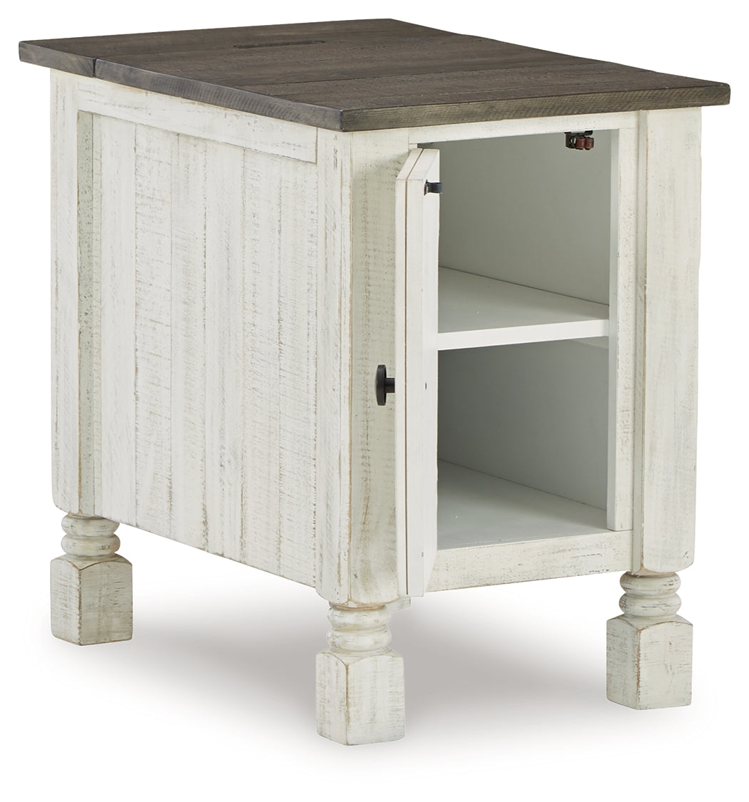 Havalance White/Gray Chairside End Table from Ashley - Luna Furniture
