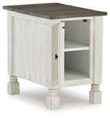 Havalance White/Gray Chairside End Table from Ashley - Luna Furniture