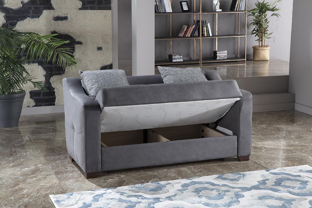 Tahoe Melson Dark Gray 3-Seat Sleeper Sofa from Bellona - Luna Furniture
