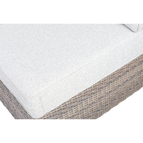 Tamyra Resin Wicker Side Table & Ottoman from Steve Silver - Luna Furniture