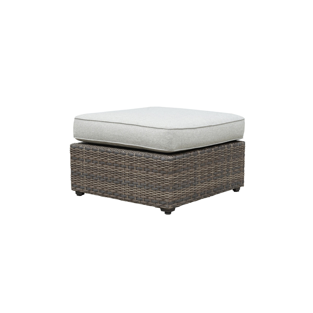 Tamyra Resin Wicker Side Table & Ottoman from Steve Silver - Luna Furniture
