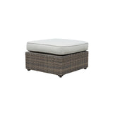 Tamyra Resin Wicker Side Table & Ottoman from Steve Silver - Luna Furniture