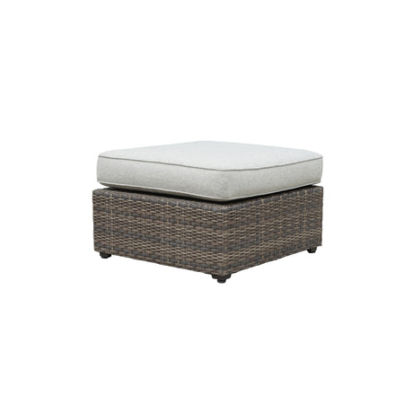 Tamyra Resin Wicker Side Table & Ottoman from Steve Silver - Luna Furniture