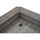 Tamyra Resin Wicker Side Table & Ottoman from Steve Silver - Luna Furniture