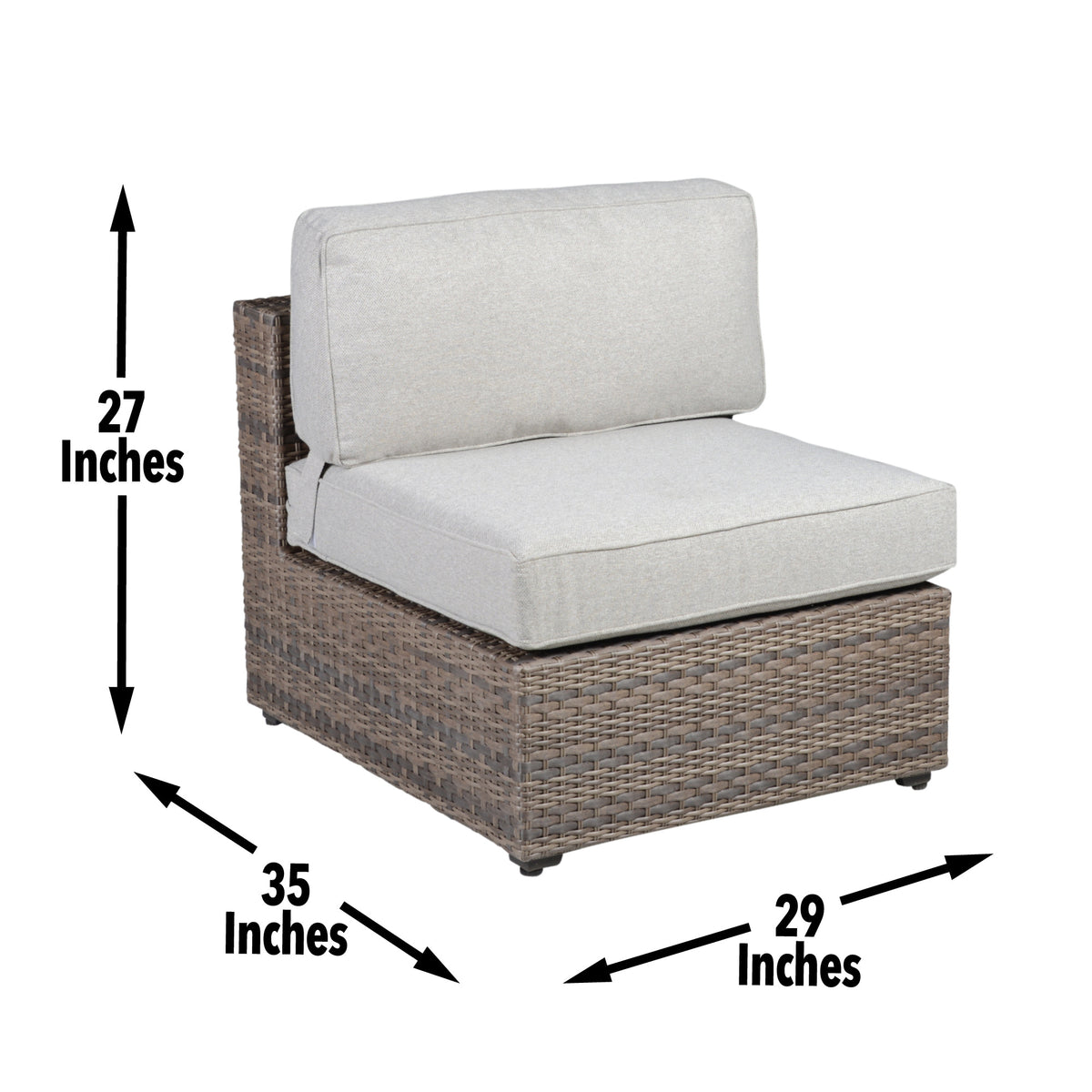 Tamyra Resin Wicker Patio Armless Chairs from Steve Silver - Luna Furniture