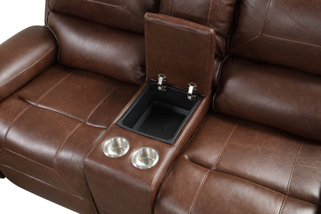 Tepic Brown Loveseat from Furniture of America - Luna Furniture