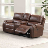 Tepic Brown Loveseat from Furniture of America - Luna Furniture