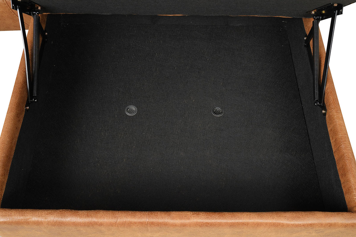 Septimus Saddle Brown Sectional from Furniture of America - Luna Furniture