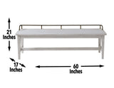 Pendleton Vanilla Bench from Steve Silver - Luna Furniture