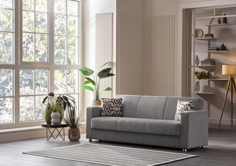 Tokyo 3 Seat Sleeper (kamer Gray) from Bellona - Luna Furniture
