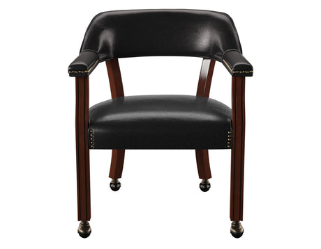 Tournament Arm Chair w/Casters, Black, Set of 2 from Steve Silver - Luna Furniture