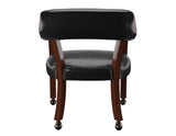 Tournament Arm Chair w/Casters, Black, Set of 2 from Steve Silver - Luna Furniture