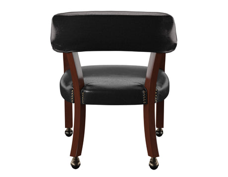 Tournament Game Table and Chairs, 6-Piece, Black(Table & 4 Side Chairs) from Steve Silver - Luna Furniture
