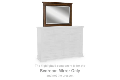 Taffenbrook Medium Brown Bedroom Mirror (Mirror Only) from Ashley - Luna Furniture