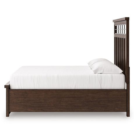 Taffenbrook Medium Brown King Storage Platform Bed from Ashley - Luna Furniture
