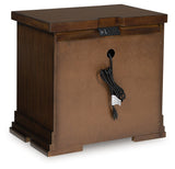 Taffenbrook Medium Brown Nightstand from Ashley Furniture - Luna Furniture