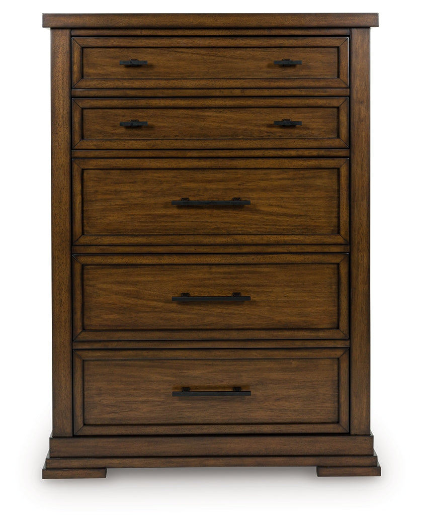 Taffenbrook Medium Brown Chest of Drawers from Ashley - Luna Furniture