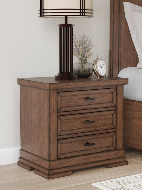 Taffenbrook Medium Brown Nightstand from Ashley - Luna Furniture