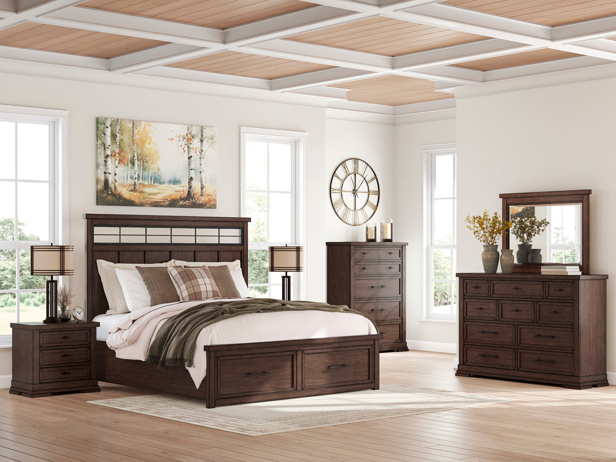 Taffenbrook Medium Brown Storage Platform Set from Ashley - Luna Furniture