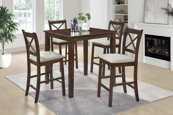 Tahoe Beige 5-Piece Counter Height Dining Set