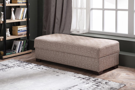 Tahoe Carrie Brown Storage Ottoman from Bellona - Luna Furniture