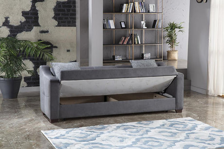 Tahoe Melson Dark Gray 3-Seat Sleeper Sofa from Bellona - Luna Furniture